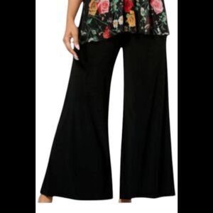 Antthony Women's Flounce PullOn Pant Black - Petite
